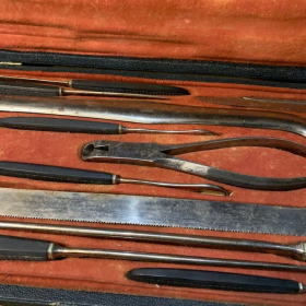 Medical Kits]. Pair of Nineteenth-Century Apothecary Kits. Various