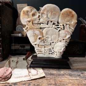 Memento Mori in carved...