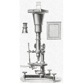 Loupe à vis d'Archimède de Duboscq - Loupe de photographe XIXème siècle