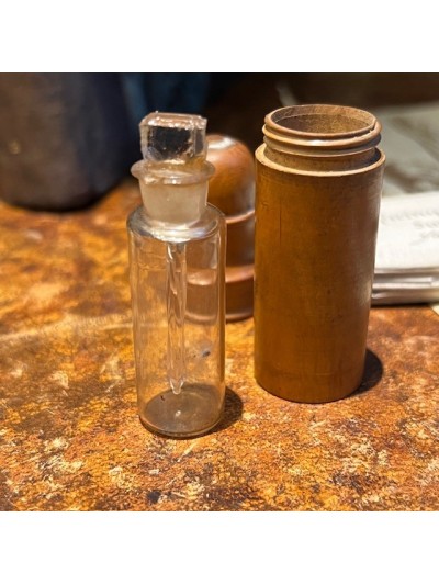 Antique pharmacy bottle in...